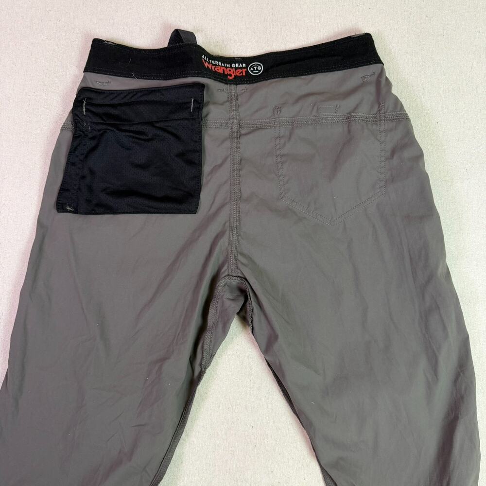 Wrangler All Terrain Gear Pants Mens 34x30 Gray Trail Hiking Outdoor Performance - Picture 12 of 14